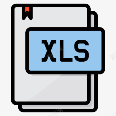 Xls文件类型15线性颜色图标图标