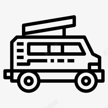 货车食品车4直线型图标图标