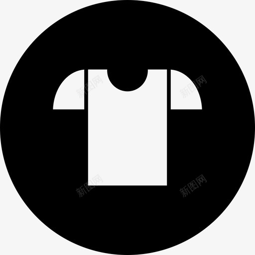 T恤无袖时尚圆形填充图标svg_新图网 https://ixintu.com 圆形 填充 无袖 时尚