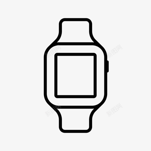 智能手表苹果手表设备图标svg_新图网 https://ixintu.com 手表 智能 苹果 设备