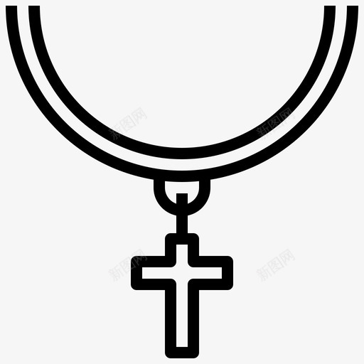 十字架基督教1直系图标svg_新图网 https://ixintu.com 十字架 基督教 直系