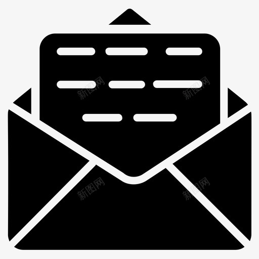 打开邮件简历信电子邮件图标svg_新图网 https://ixintu.com 信封 商业 图标 字形 打开 文本 电子邮件 简历 财务 邮件