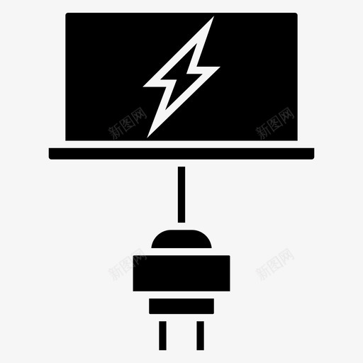 插件充电电池笔记本电脑图标svg_新图网 https://ixintu.com 充电电池 插件 电脑 笔记本 能量 黑暗