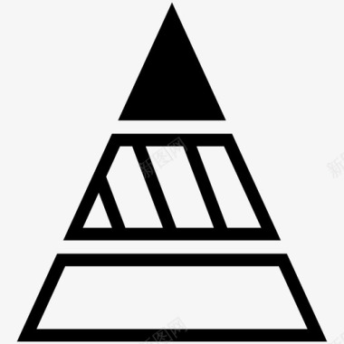 图表分析金字塔图图标图标