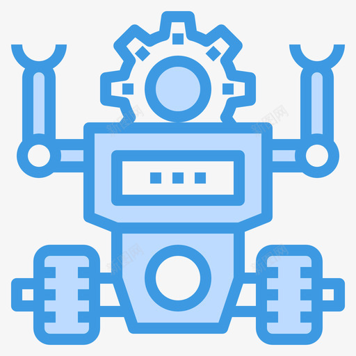 机器人人工智能79蓝色图标svg_新图网 https://ixintu.com 人工智能 机器人 蓝色