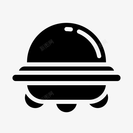 飞碟外星人天文学图标svg_新图网 https://ixintu.com 外星人 天文学 太空 太空船 雕文 飞碟