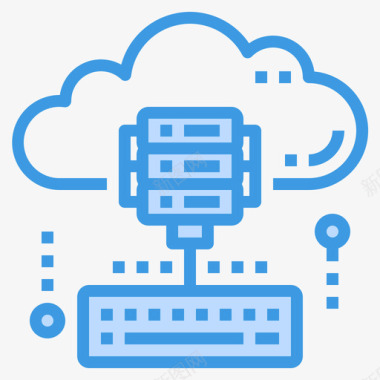 数据库大数据65蓝色图标图标