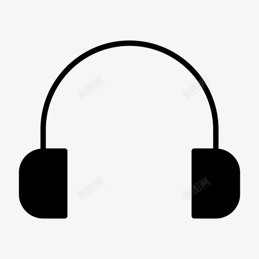 耳机听购物图标svg_新图网 https://ixintu.com 耳机 购物