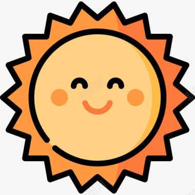 太阳西班牙3线性颜色图标图标