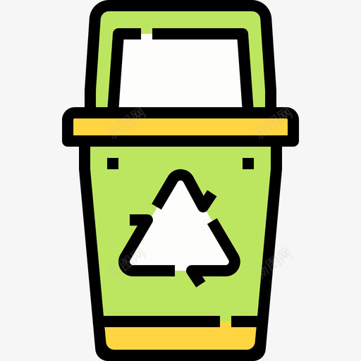 回收站生态198线性颜色图标svg_新图网 https://ixintu.com 回收站 生态 线性 颜色