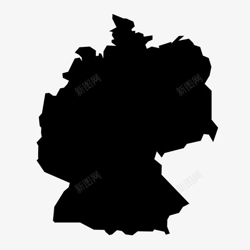 德国国家欧洲图标svg_新图网 https://ixintu.com 国家 地图 德国 欧洲