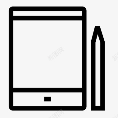 平板电脑绘图ipad图标图标