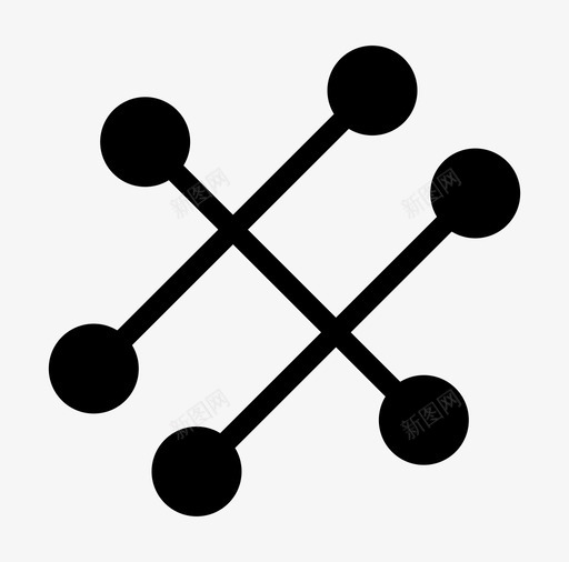 三个球立方体图标svg_新图网 https://ixintu.com 三个 棍子 牙签 立方体 重叠