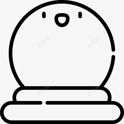 水晶球魔法49直线型图标svg_新图网 https://ixintu.com 水晶球 直线 线型 魔法