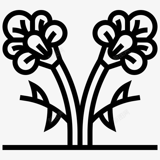 花期植物期图标svg_新图网 https://ixintu.com 植物 花期