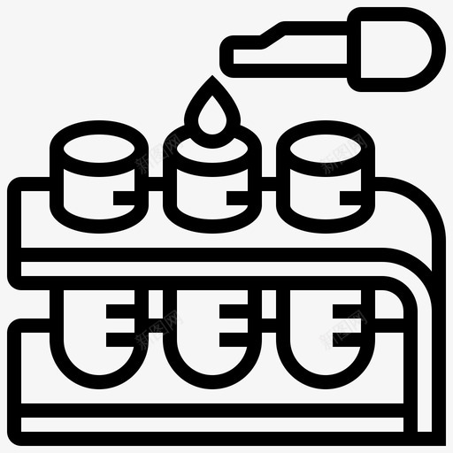 试管生物化学20线性图标svg_新图网 https://ixintu.com 生物化学 线性 试管