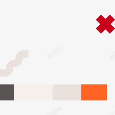 禁止吸烟游泳池规则3平坦图标图标