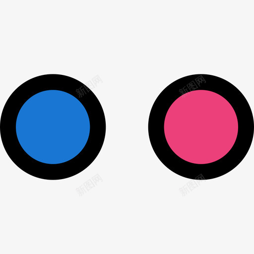 Flickr社交标志1线性颜色图标svg_新图网 https://ixintu.com Flickr 标志 社交 线性 颜色