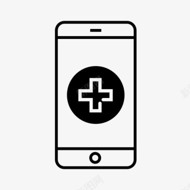 医院应用程序医疗移动图标图标
