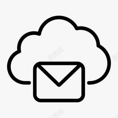 云邮件云计算电子邮件图标图标