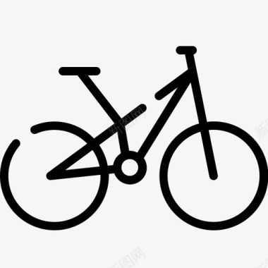 山地车自行车配件1直线型图标图标