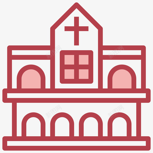 教堂建筑收藏1其他图标svg_新图网 https://ixintu.com 其他 建筑 收藏 教堂