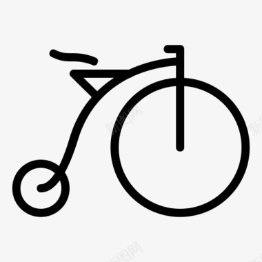 便士自行车旧的图标图标