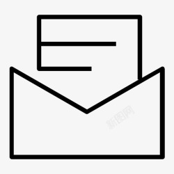 邮件头信件电子邮件信封图标高清图片