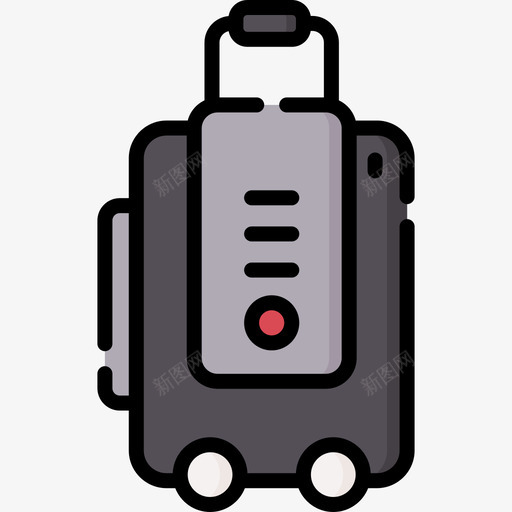 机器人行李箱未来主义技术26线性颜色图标svg_新图网 https://ixintu.com 技术 未来主义 机器人 线性 行李箱 颜色