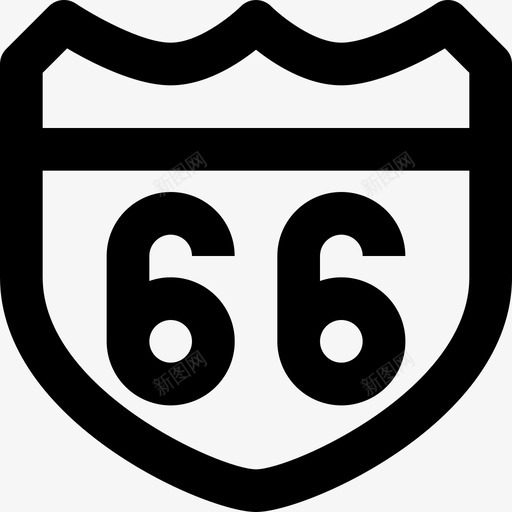 66号公路8号行驶直线型图标svg_新图网 https://ixintu.com 66号 8号 公路 直线 线型 行驶