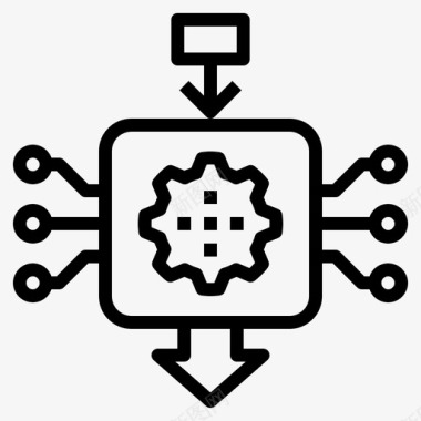 知识数据科学16线性图标图标