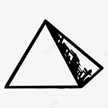 金字塔几何图形形状图标图标