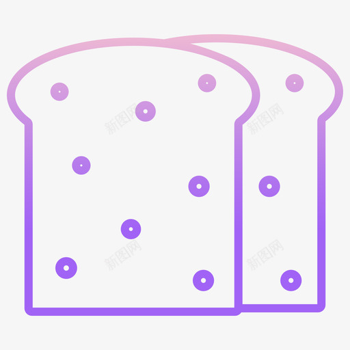 面包咖啡馆图标2轮廓渐变svg_新图网 https://ixintu.com 咖啡馆 图标 渐变 轮廓 面包