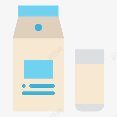 牛奶饮料48淡味图标图标