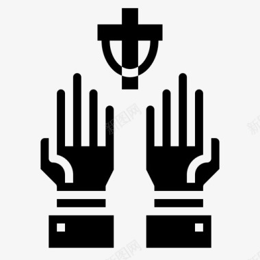祈祷基督徒2加油图标图标