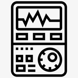 电子测量仪表工具电子测量线性图标高清图片