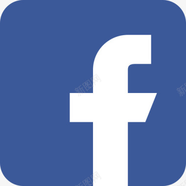 Facebook社交标志3扁平图标图标