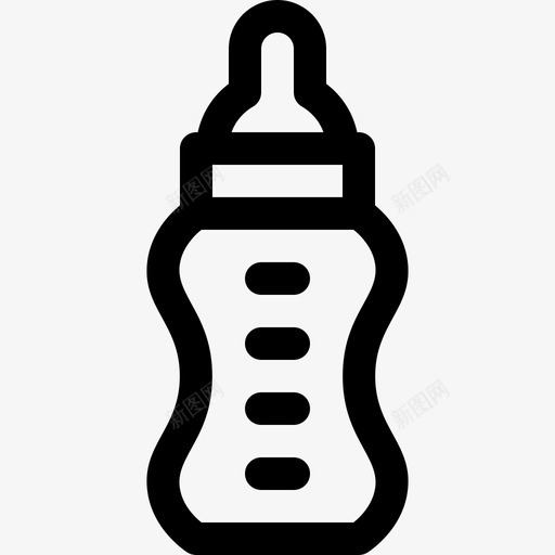 婴儿奶瓶塑料制品7线性图标svg_新图网 https://ixintu.com 塑料制品 奶瓶 婴儿 线性