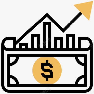 分红金融素养4黄影图标图标