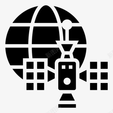 卫星卫星14字形图标图标