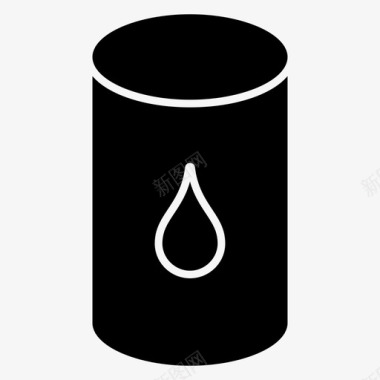 油桶汽油工业暗箱图标图标