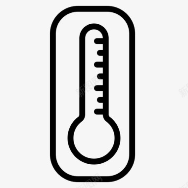 温度计生物学实验室图标图标