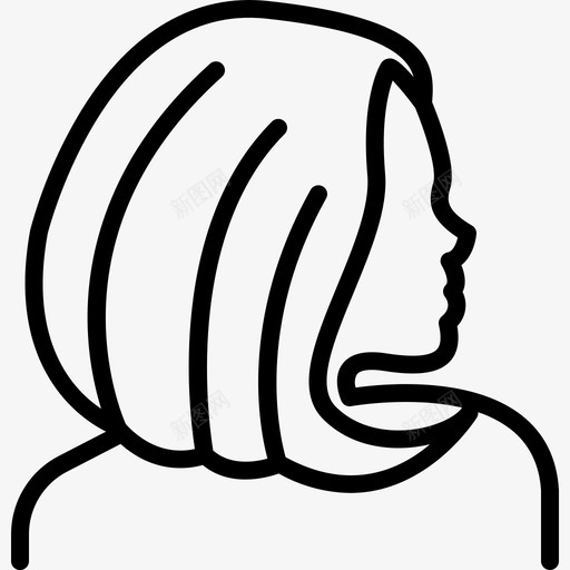 头发毛囊卫生图标svg_新图网 https://ixintu.com 卫生 头发 女人 毛囊 风格