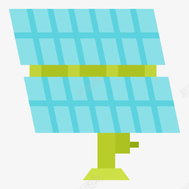 太阳能电池可再生能源37扁平图标图标