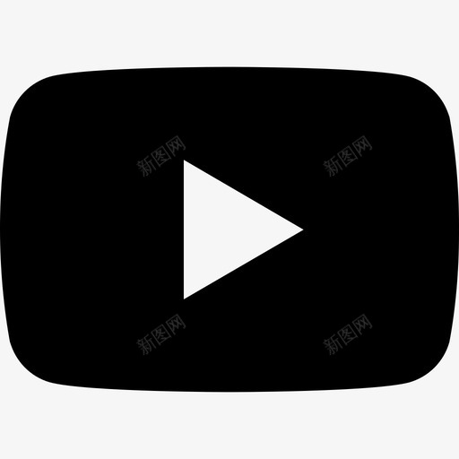 Youtube社交标志2填充图标svg_新图网 https://ixintu.com Youtube 填充 标志 社交