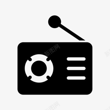 收音机音频通信图标图标