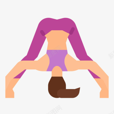 瑜伽瑜伽姿势3平躺图标图标