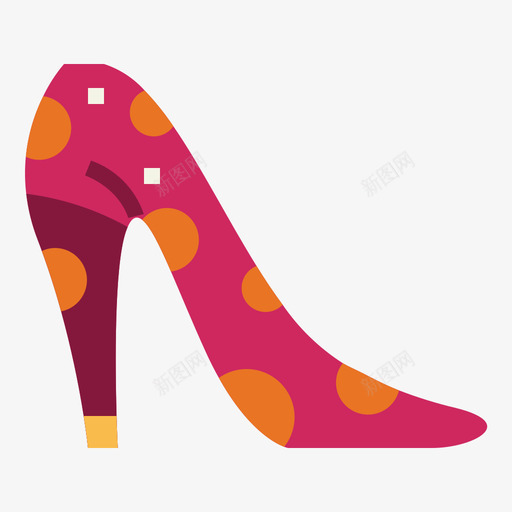 细高跟鞋鞋22线性颜色图标svg_新图网 https://ixintu.com 线性 细高 颜色 高跟鞋