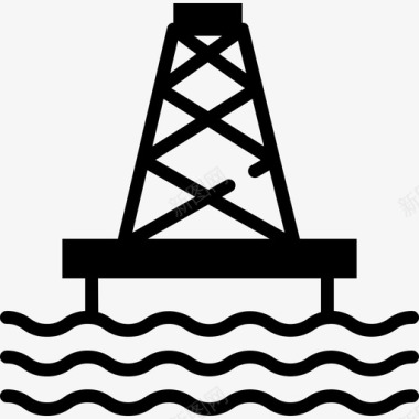 石油钻机能源和动力5填充图标图标