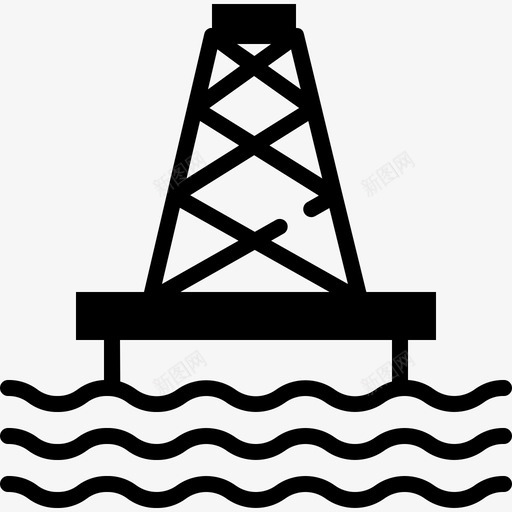 石油钻机能源和动力5填充图标svg_新图网 https://ixintu.com 动力 填充 石油 能源 钻机